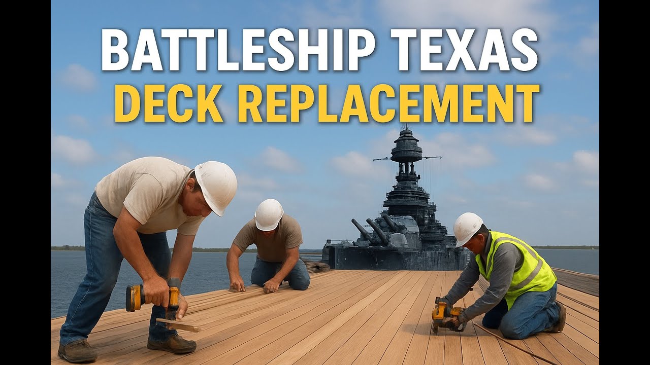 Historic Battleship Texas Undergoes Deck Replacement &ndash; Restoration Update