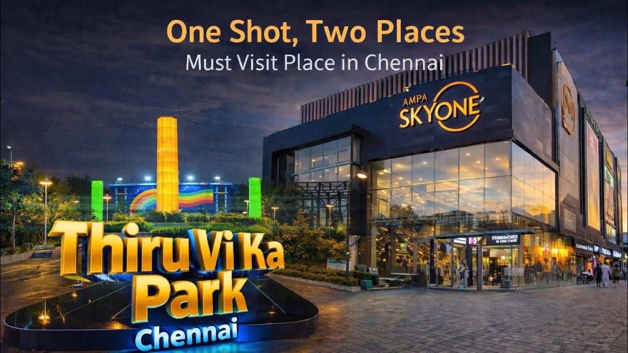 Парк Тиру Ви Ка Ченнаи|Торговый центр Sky One|#travel |#chennai |#trending |#viralvideo