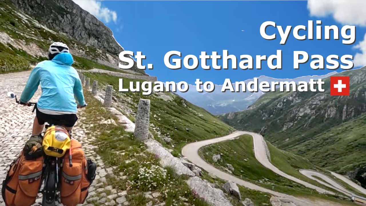 Cycling St. Gotthard Pass - from Lugano to Andermatt - Family Bike Tour - Ep 14