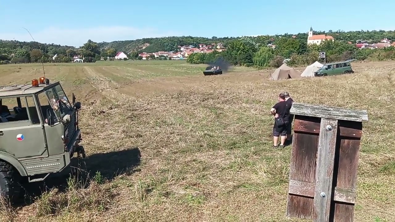 Světla nad bunkry úžlabina Dyje.