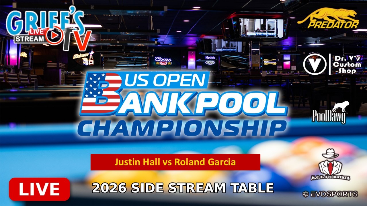 JUSTIN HALL vs ROLAND GARCIA - GRIFF'S BAR & BILLIARDS - TABLE 11 | EvoSports