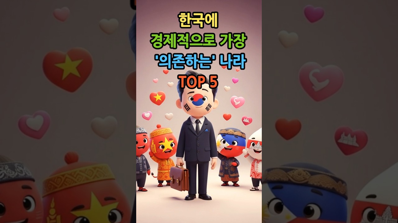 한국에 경제적으로 가장 의존하는 나라 TOP5 #쇼츠, #한국문화, #문화비교, #해외반응, #세계문화, #나라비교, #shorts, #한국경제, #세계경제, #해외투자