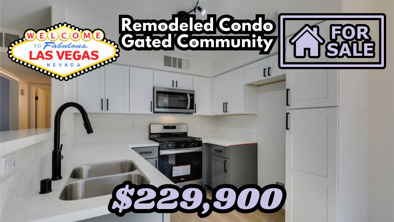 Affordable Condo in Las Vegas for Sale | 200k | Remodeled | Gated Community |  Near Las Vegas Strip