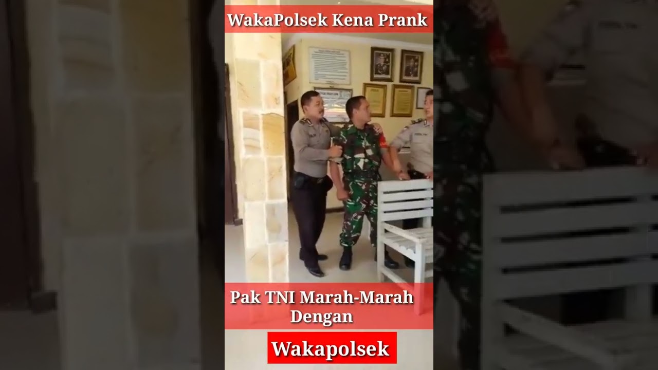 Wakapolsek Kena Prank & Pak TNI Marah-Marah #prank #tni #polsek