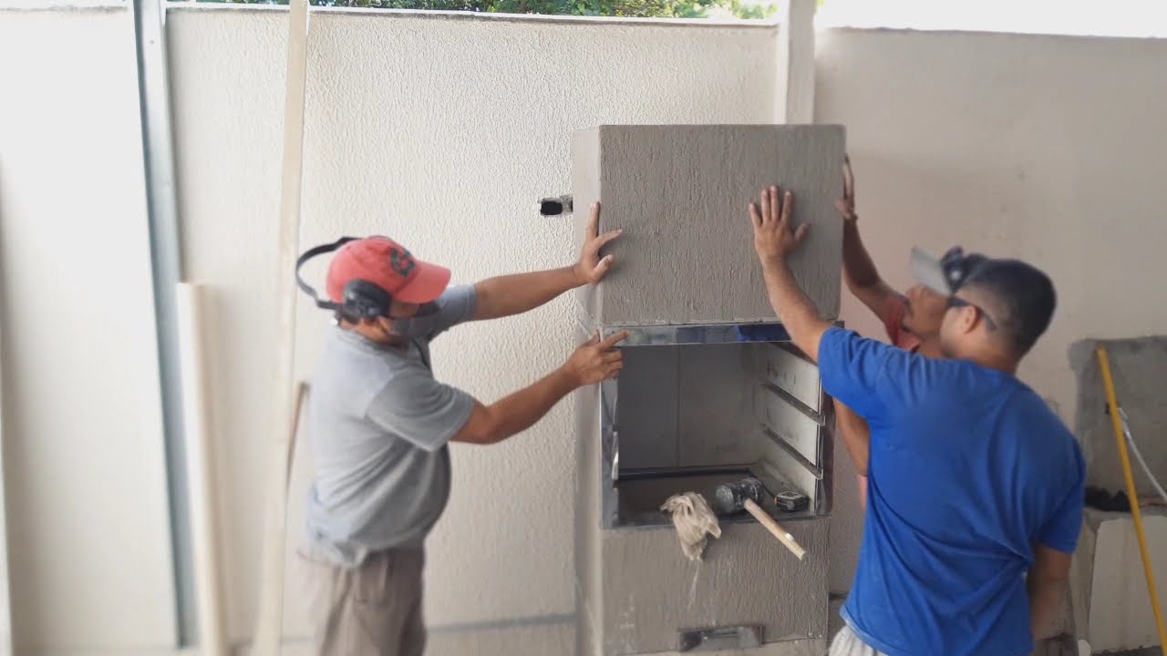 COMO MONTAR  CHURRASQUEIRA PRE MOLDADA