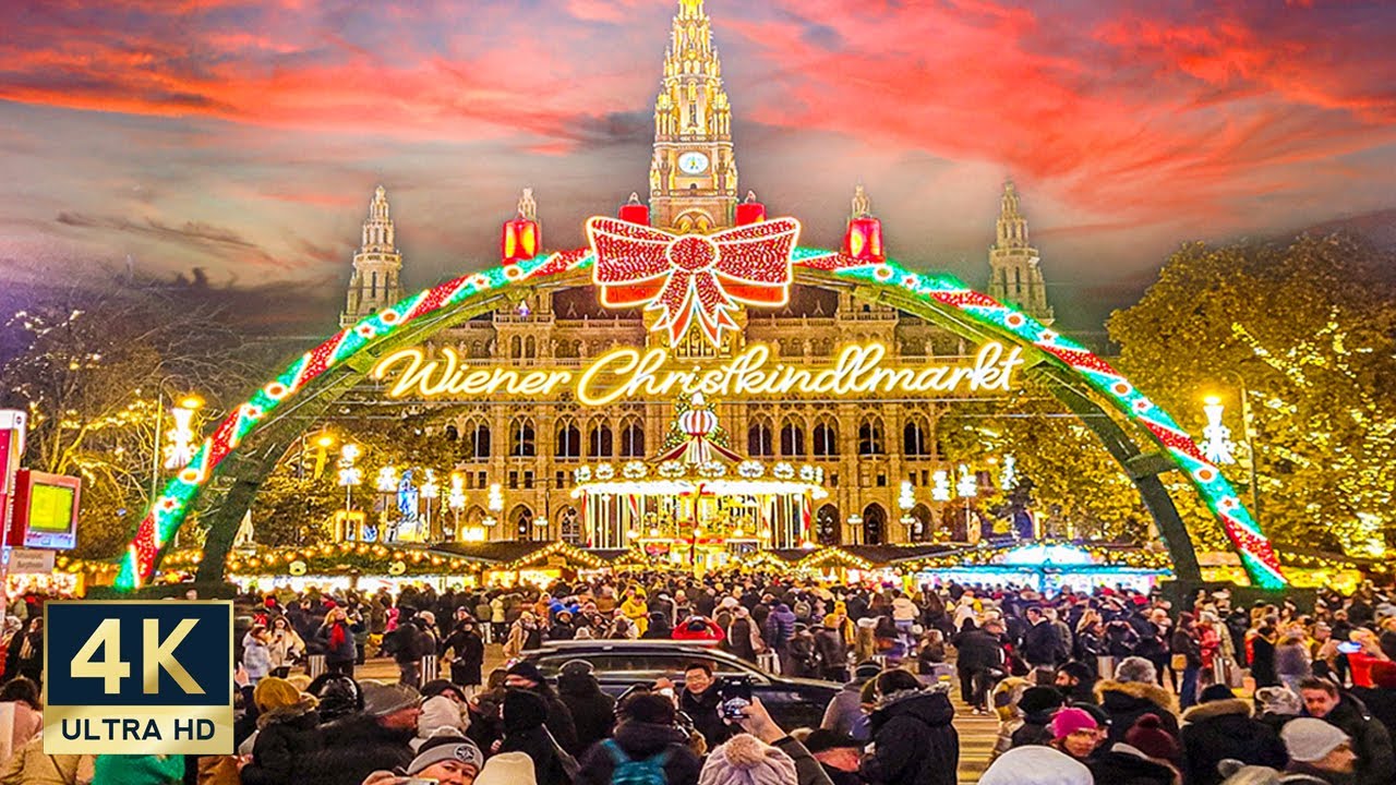 Europe's Best Christmas Markets Walking Tour 4K