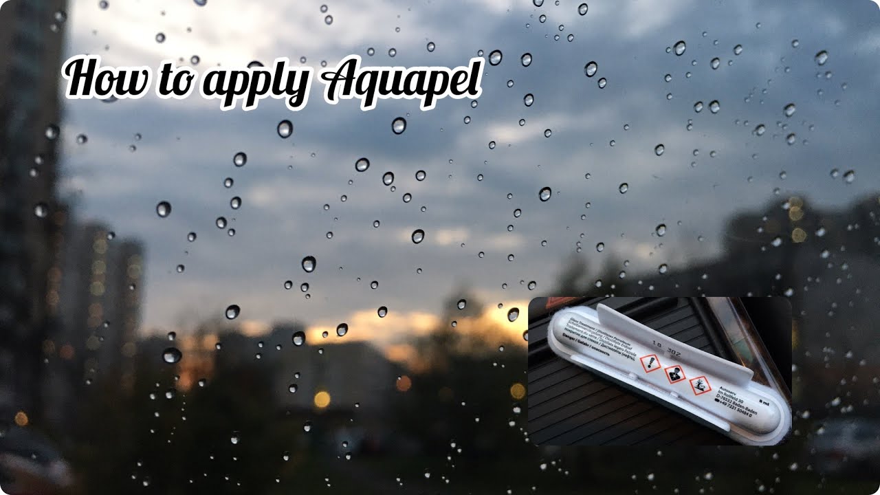 How to apply Aquapel
