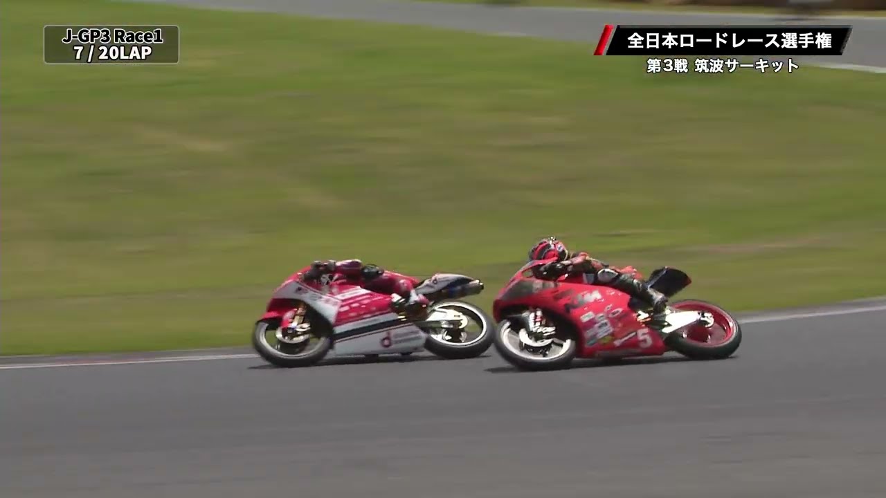 【motoバトルTV】2025全日本ロードレース Rd3 筑波大会 J-GP3 ダイジェスト