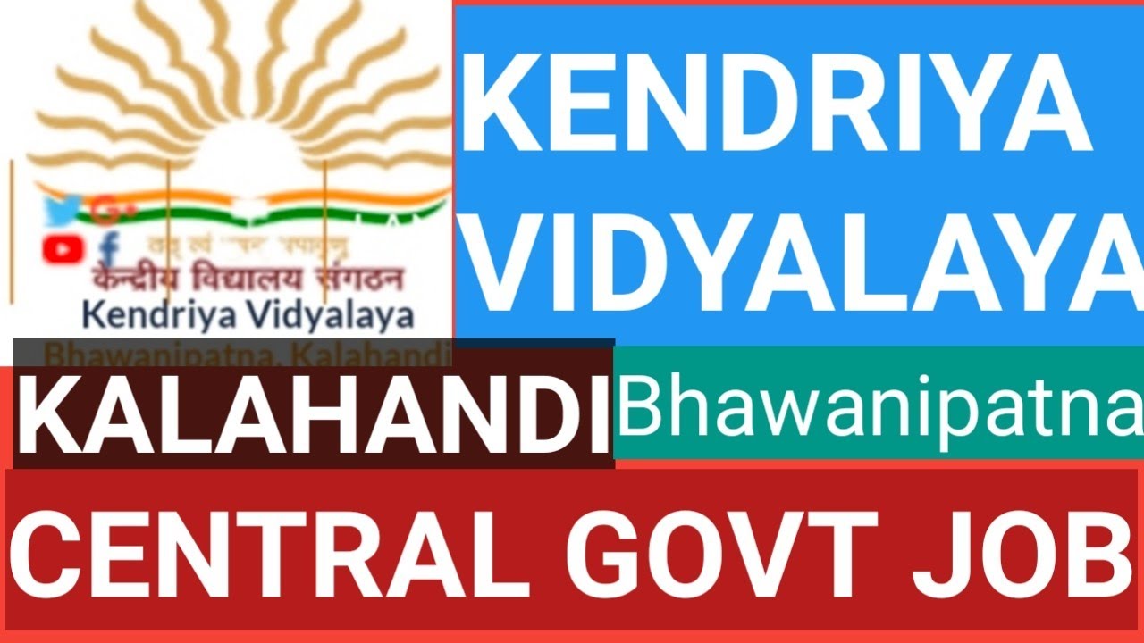 KV VACANCY 2022||Odisha KVS Recruitment job||PRT,TGT,PGTJ JOB IN KV||