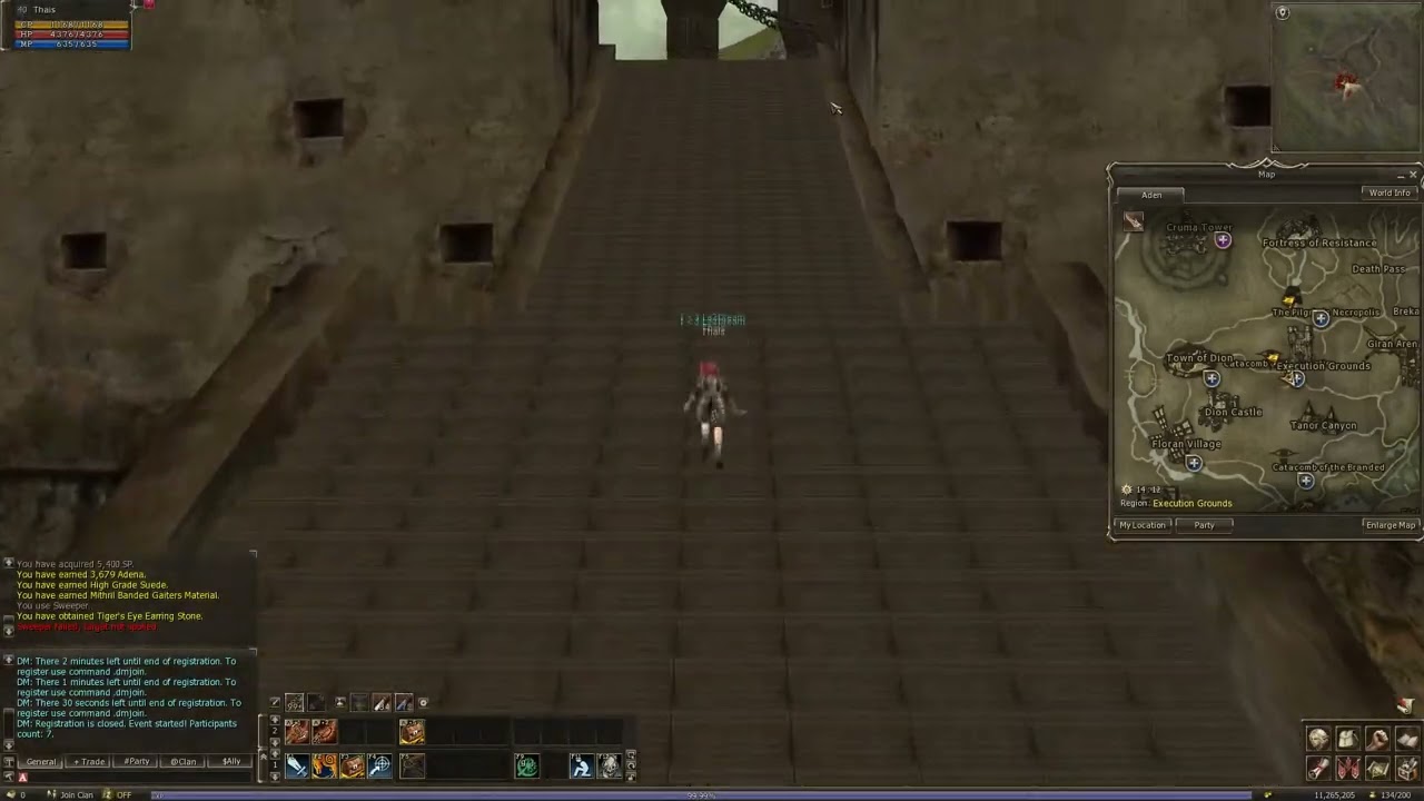 Lineage 2 Location Spot Farm spoil Mithril Ore- Sorrow Maiden lvl 27