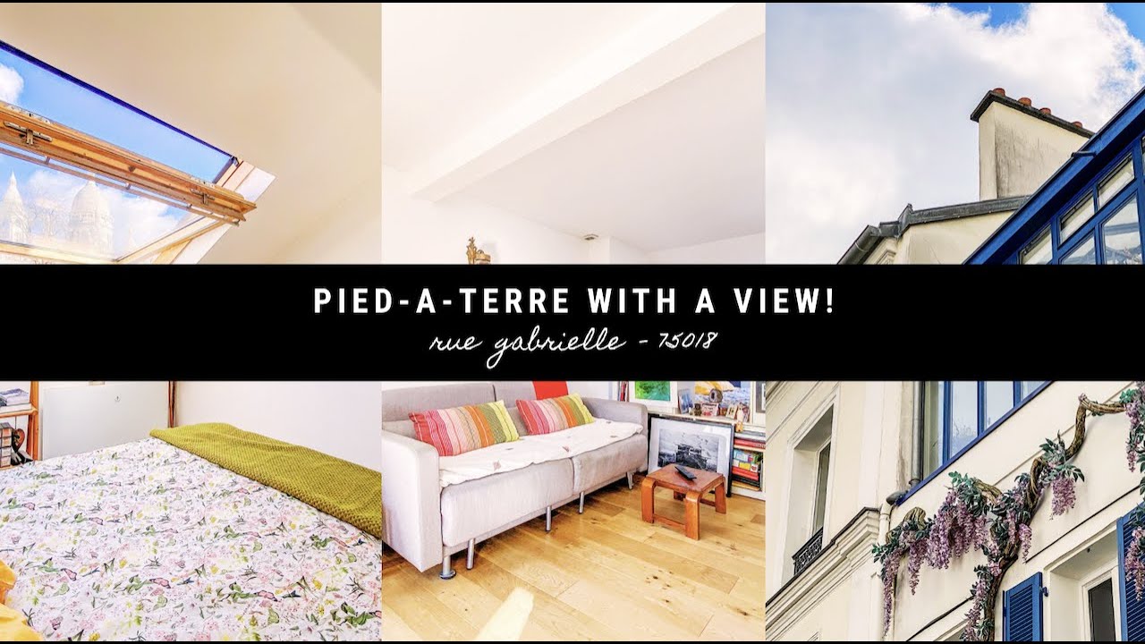One of the BEST VIEWS in Montmartre, PARIS 18! Rue Gabrielle, renovated top floor pied-a-terre!