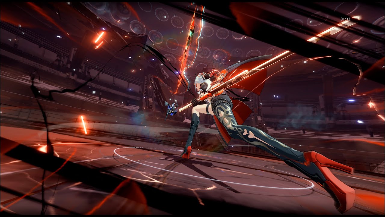 [Punishing Gray Raven] Lucia (Alpha) Crimson Weave Battle motion + SFX Coating (JP)