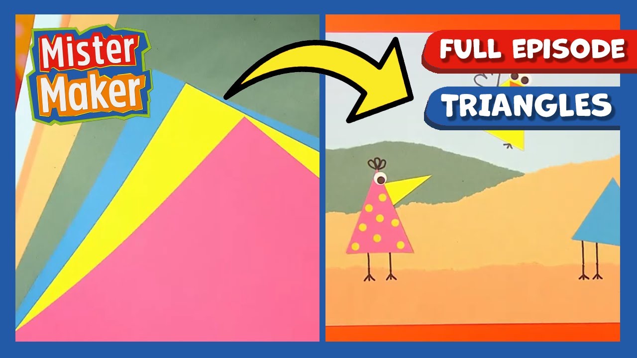 Mister Maker Arty Party 🎨 Series 1, Episode 25 | Triangles 🔼 | FULL EPISODE