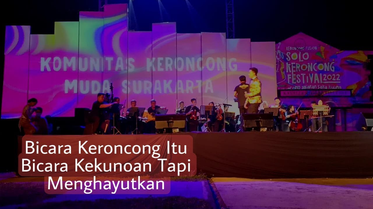 Solo Keroncong Festival 2022 Pura Mangkunegaran Komunitas Keroncong Muda Surakarta