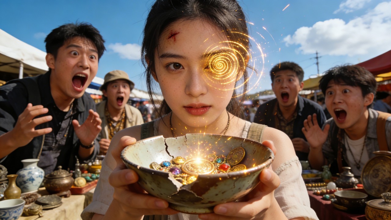 窮女孩被親生父母趕出家門卻慘遭車禍，竟然獲得透視鑑寶，利用異能先在古董界撿漏。#爽劇 #穿越 #短劇 #短劇推薦 #逆襲 #熱門短劇