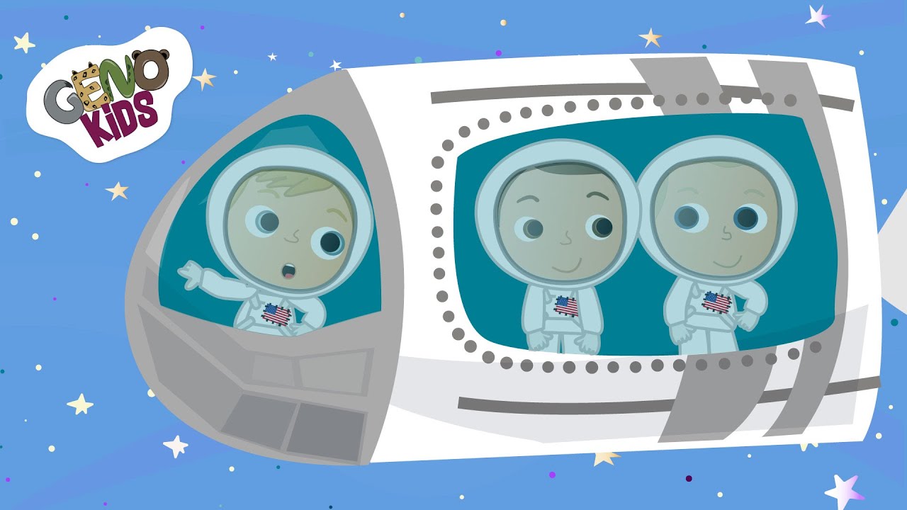 Neil Armstrong Moon Landing for Kids | Geno Kids - Kids Cartoons about Neil Armstrong