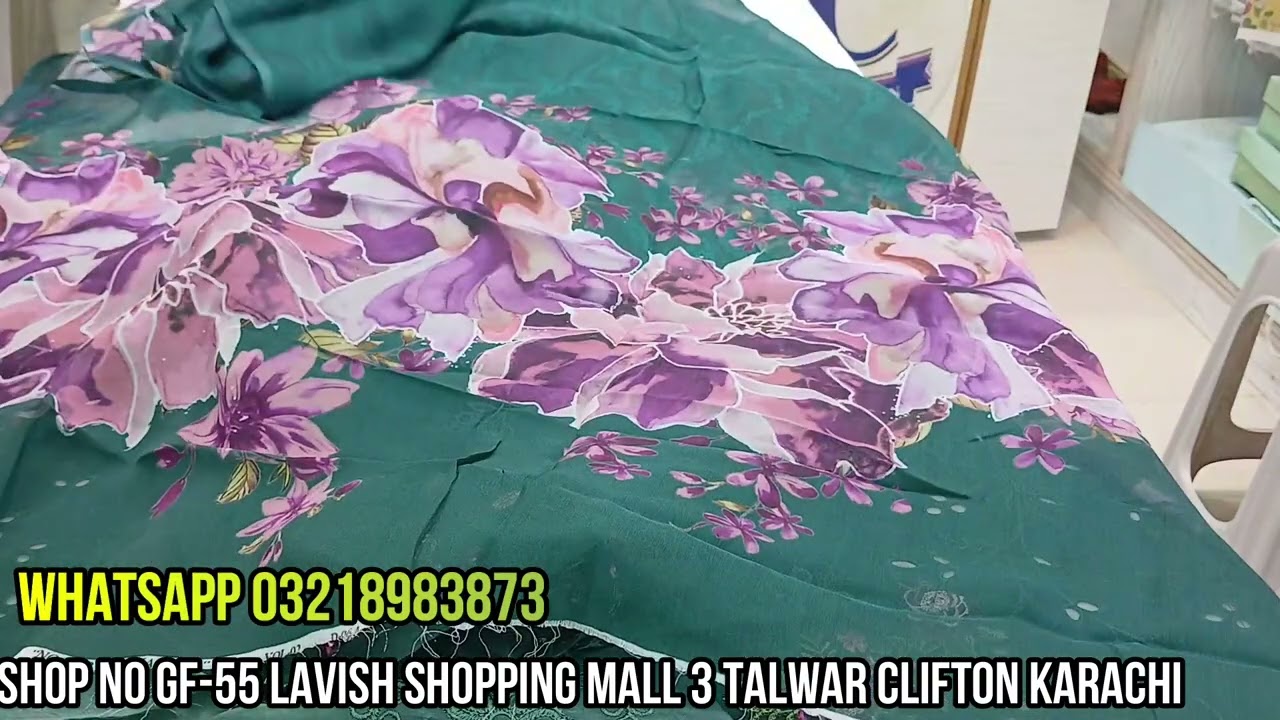 Noor By SAADIA ASAD Luxury Eid Hand Work Schiffili Laserkari Available at Sharif Collection
