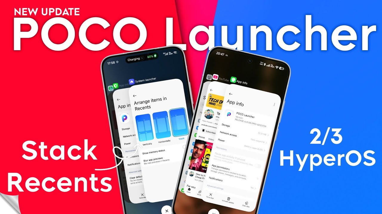 Finally Stack Recent added in New POCO Launcher for all POCO Users | HyperOS 3.1 POCO Launcher 🚀📱✨