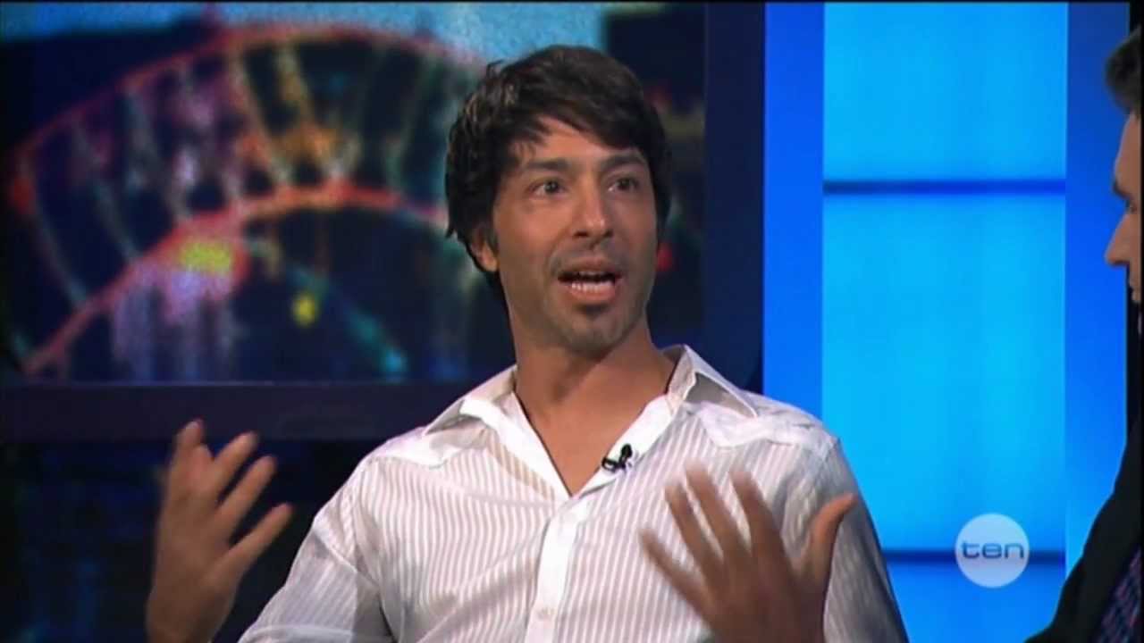 Arj Barker interview on The Project (2012)