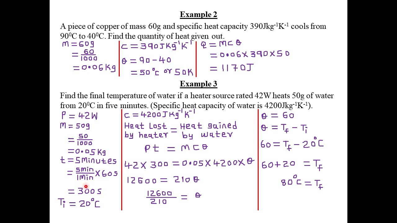 TOPIC 9: QUANTITY OF HEAT: LESSON 1