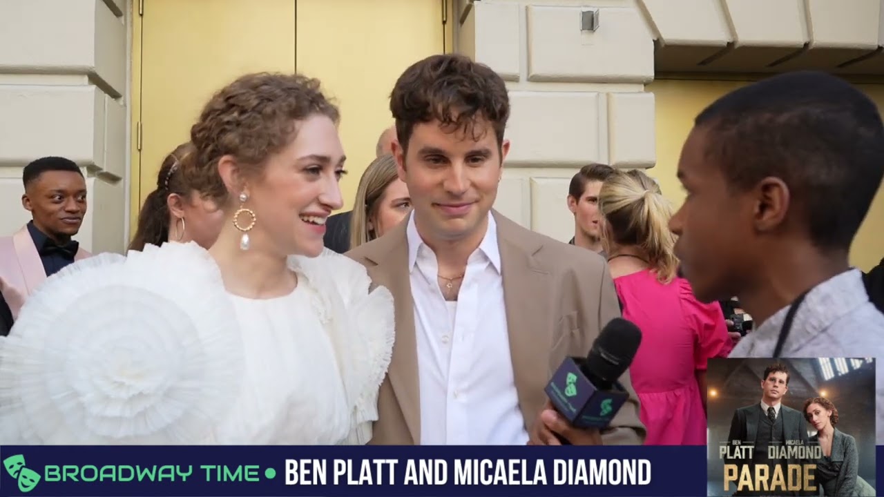 Ben Platt and Micaela Diamond Interview | Parade Opening Night | Broadway Time