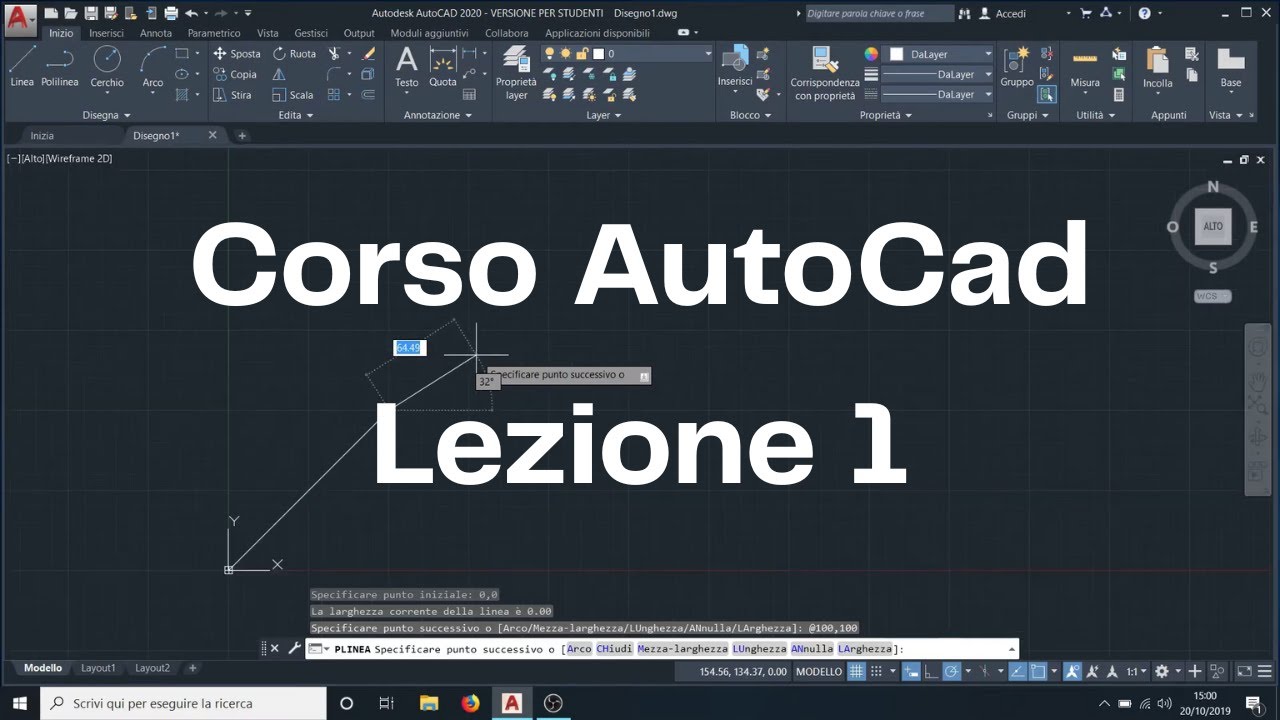 Corso AutoCAD [Intro, Interfaccia] (1) Lezioni per Studenti Universitari e Professionisti