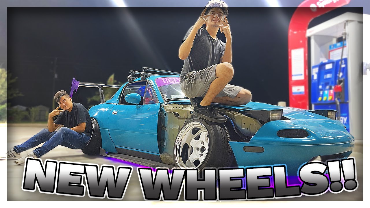 New Wheels For The Stance Miata!!! (Work Wheels)