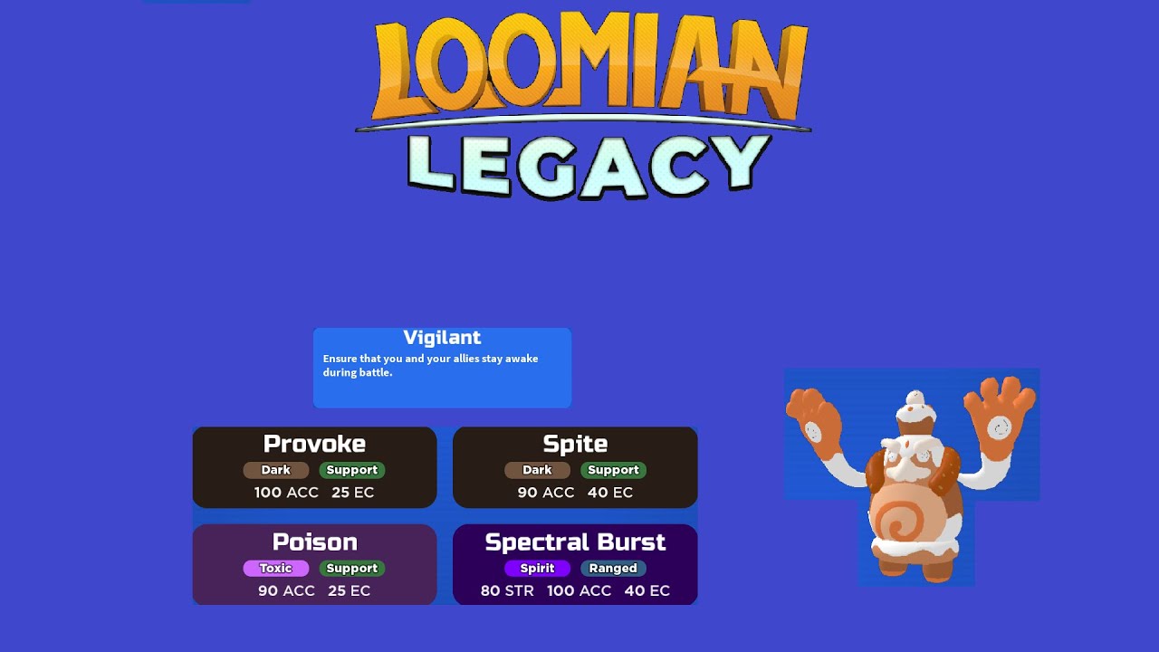 Haven't used Cinnogre in a Long Time, and its Actually Good. Loomian Legacy PVP.