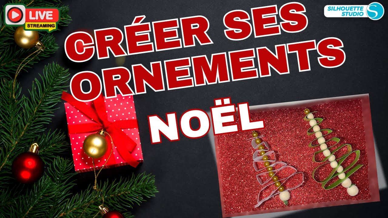ORNEMENTS de NOËL : CRÉÉS de A à Z #silhouetteeurope #silhouetteamerica