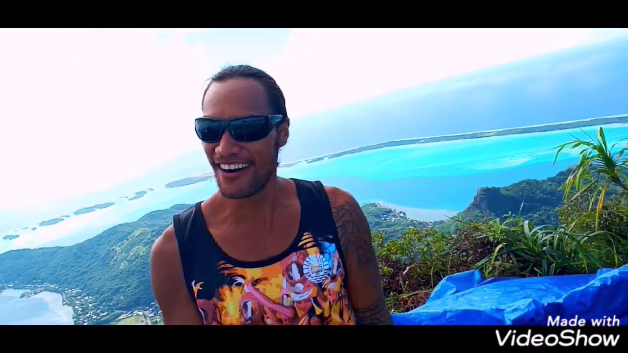 Otemanu from Bora Bora decouverte historique de notre fameuse fleur la tiare ANEI🌺❤💛💚⛰😍👆🙏🏻