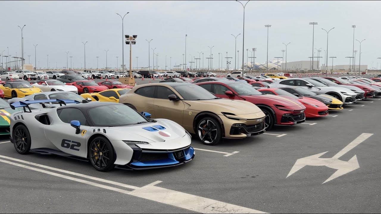 Biggest Ferrari Gathering in Qatar | SF90 XX, 812 Superfast & More!