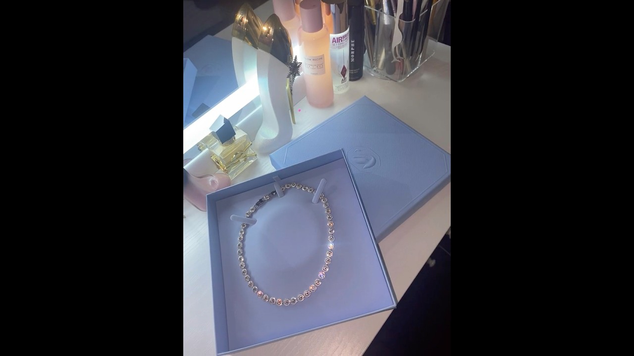 swarovski angelic necklace ( I do not own copyright to the sound ) #swarovski #necklace #jewelry