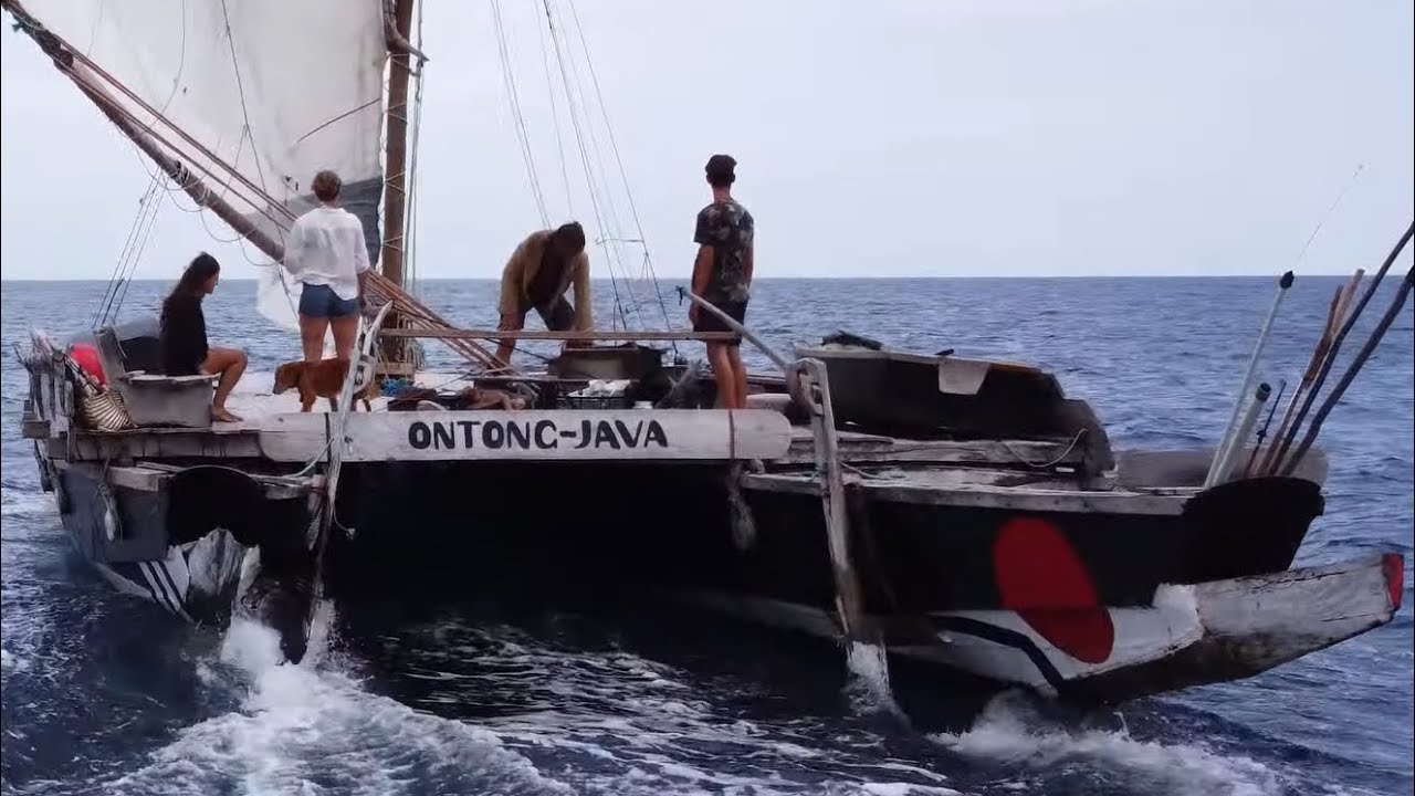 A Wharram 63 type catamaran vessel of unique interest.
