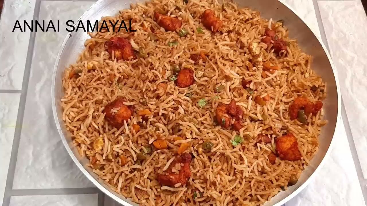 ரோட்டுக்கடை சிக்கன் பிரைடு ரைஸ் | Roadside Chicken Fried Rice Recipe | Chicken Fried Rice Tamil