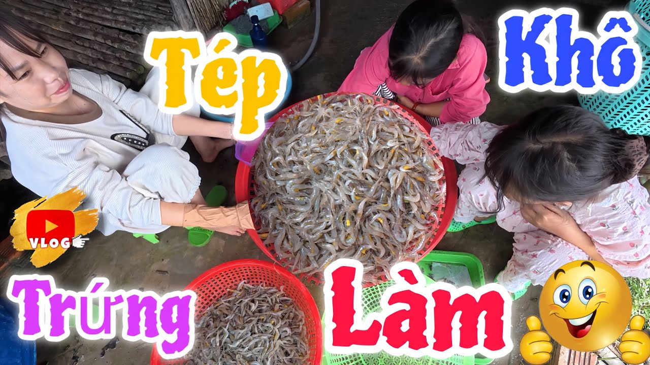 Chuyên Mục Lặt Tép Làm Khô Của Biệt Đội Tí Hon Để Làm Quà & Bữa Cơm Vội Vàng Của Mấy Anh Em Kéo Lưới