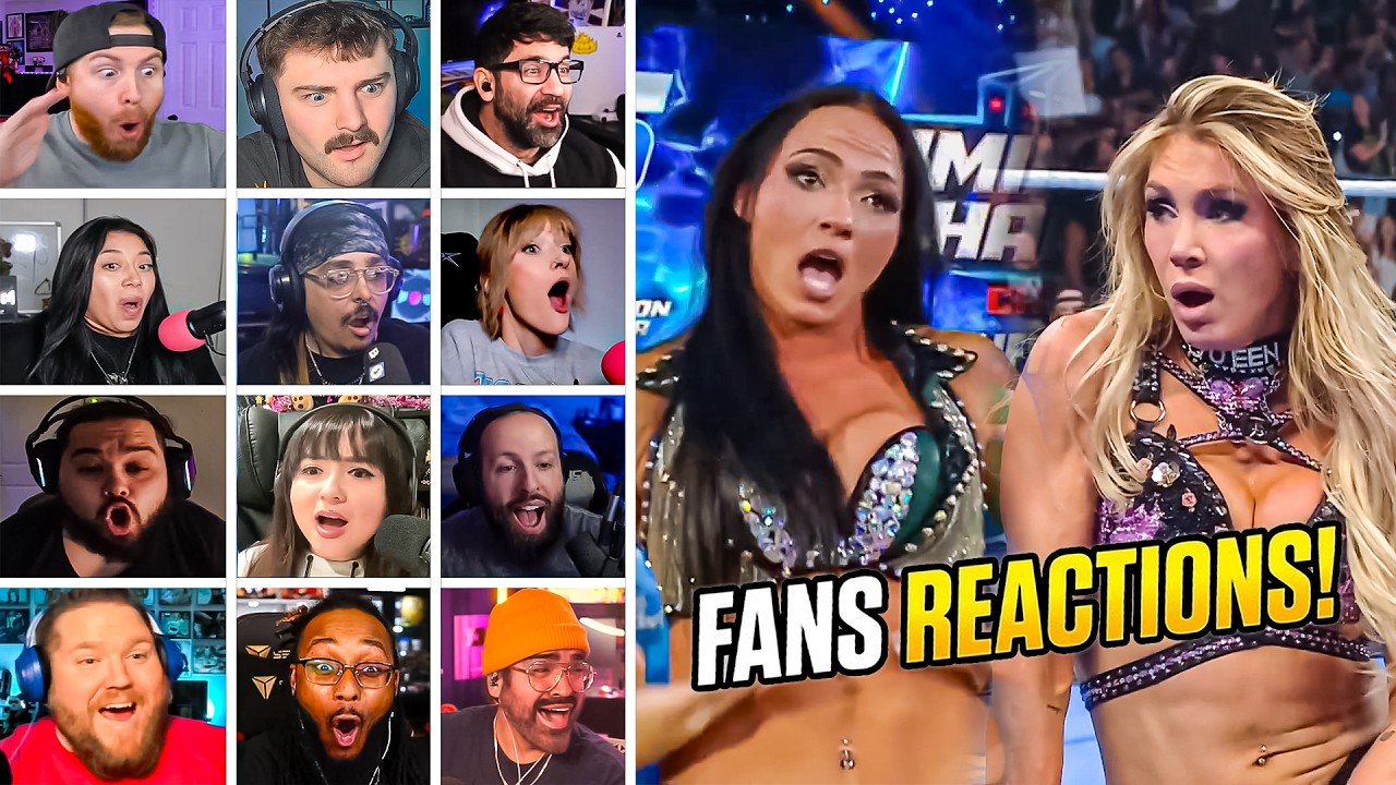 WWE Fans Shocking Reactions! Kiana James Pins Charlotte flair | #wwe #wwesmackdown