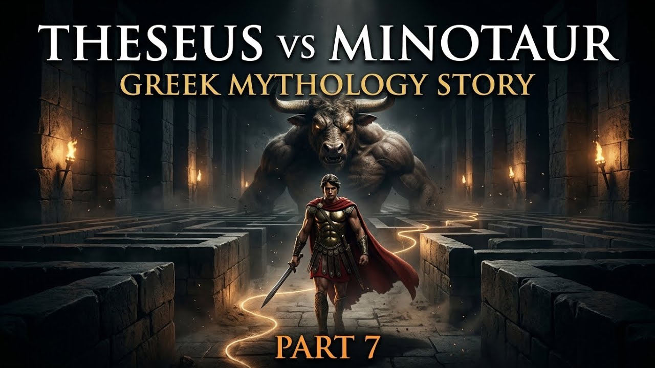 मिनोटौर की भूलभुलैया में फंसा थिसियस – क्या वह ज़िंदा बाहर निकलेगा? | Greek Mythology Story | Part 7