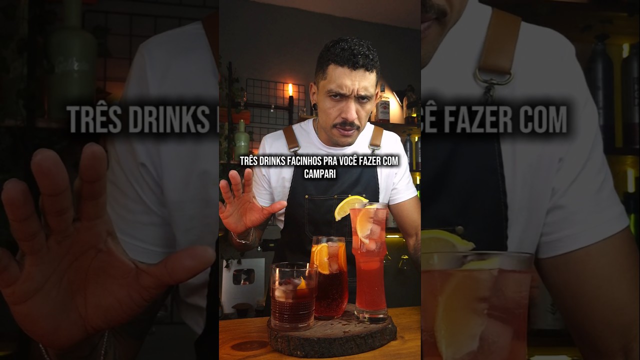 3 drinks f&aacute;ceis com Campari pra voc&ecirc; degustar a bebida mais popular do mundo! 🥃🌎