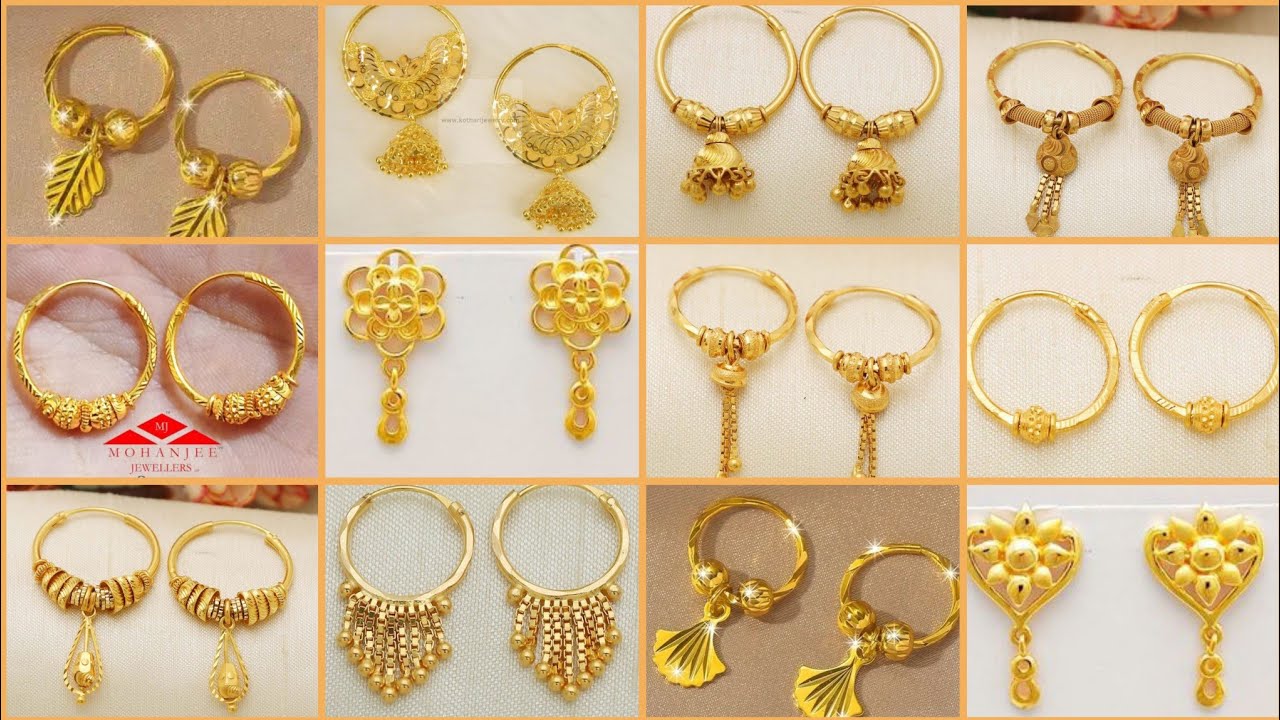 Latest Top 80 Daily Wear Gold Earrings Designs 2025 || Light weight Gold Bali Designs #goldearrings 