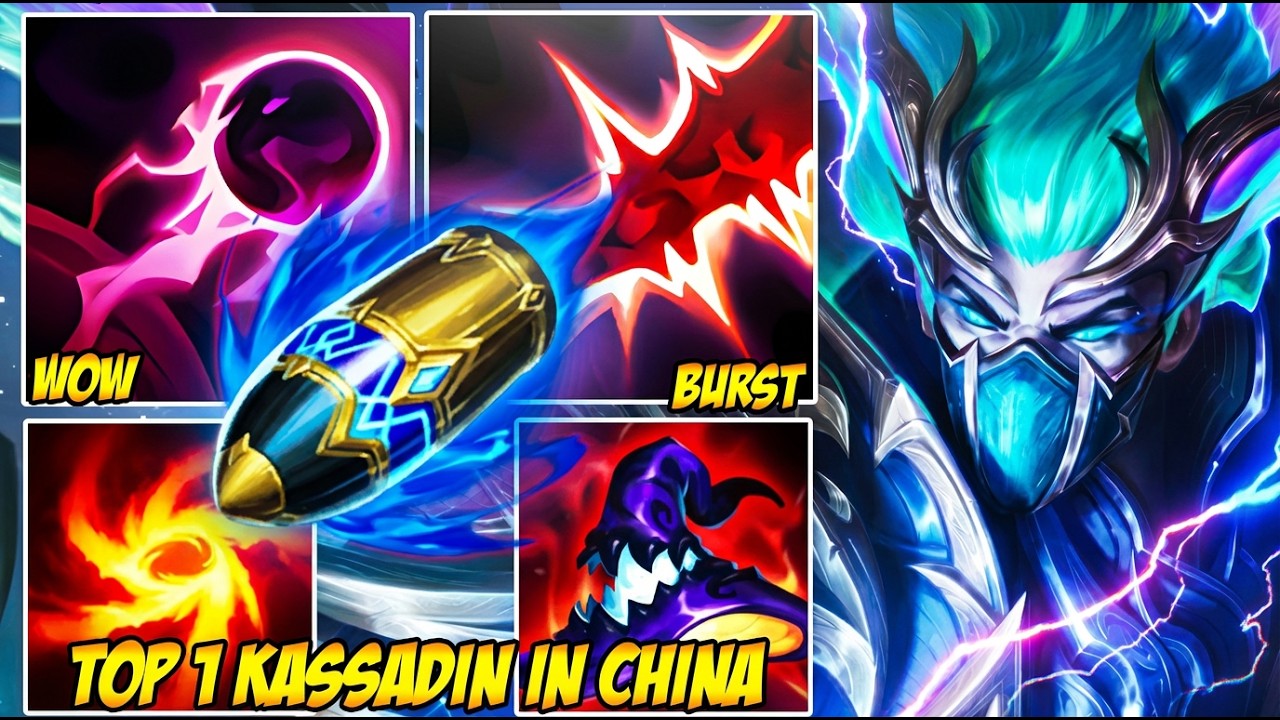 WILD RIFT CHINA TOP 1 KASSADIN - ENEMY TEAM DISAPPEARS IN ONE COMBO