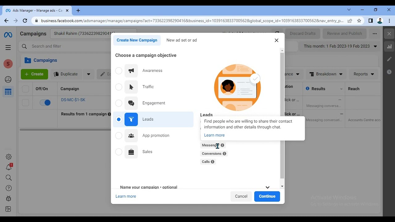 Leads objective of Facebook ads | Facebook lead generation ads.