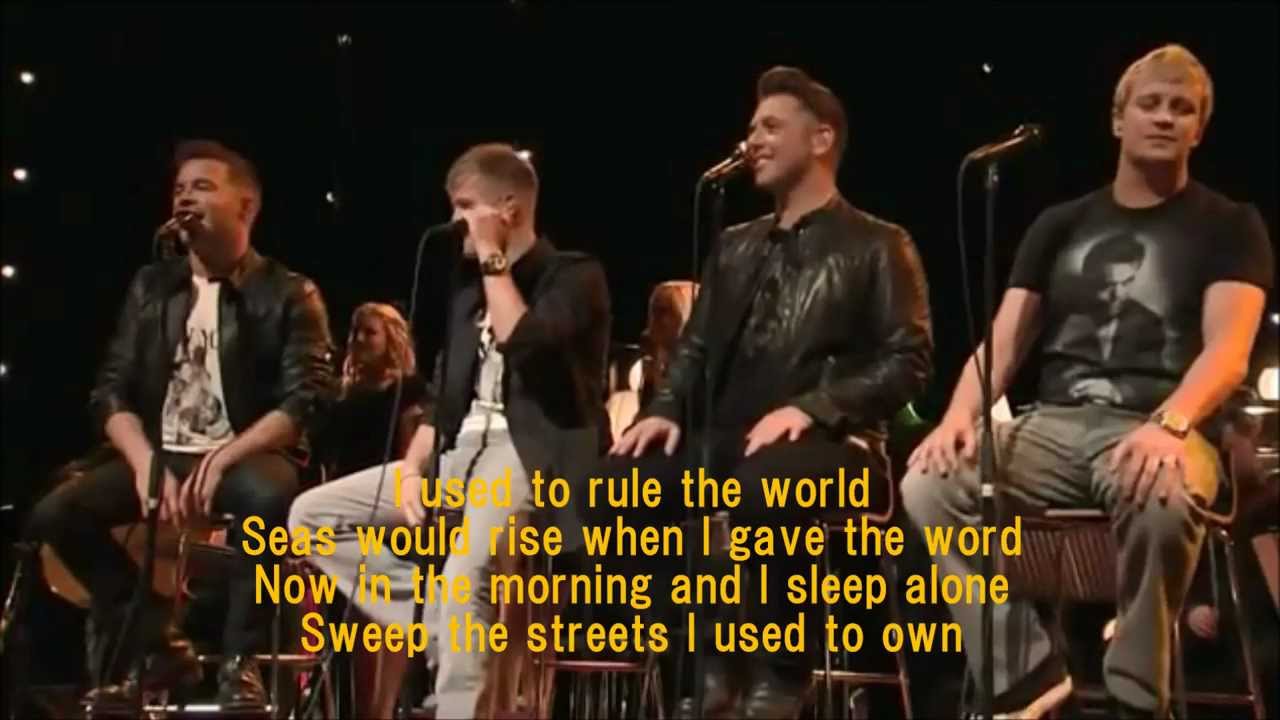 Westlife - Viva La Vida with Lyrics (Live)