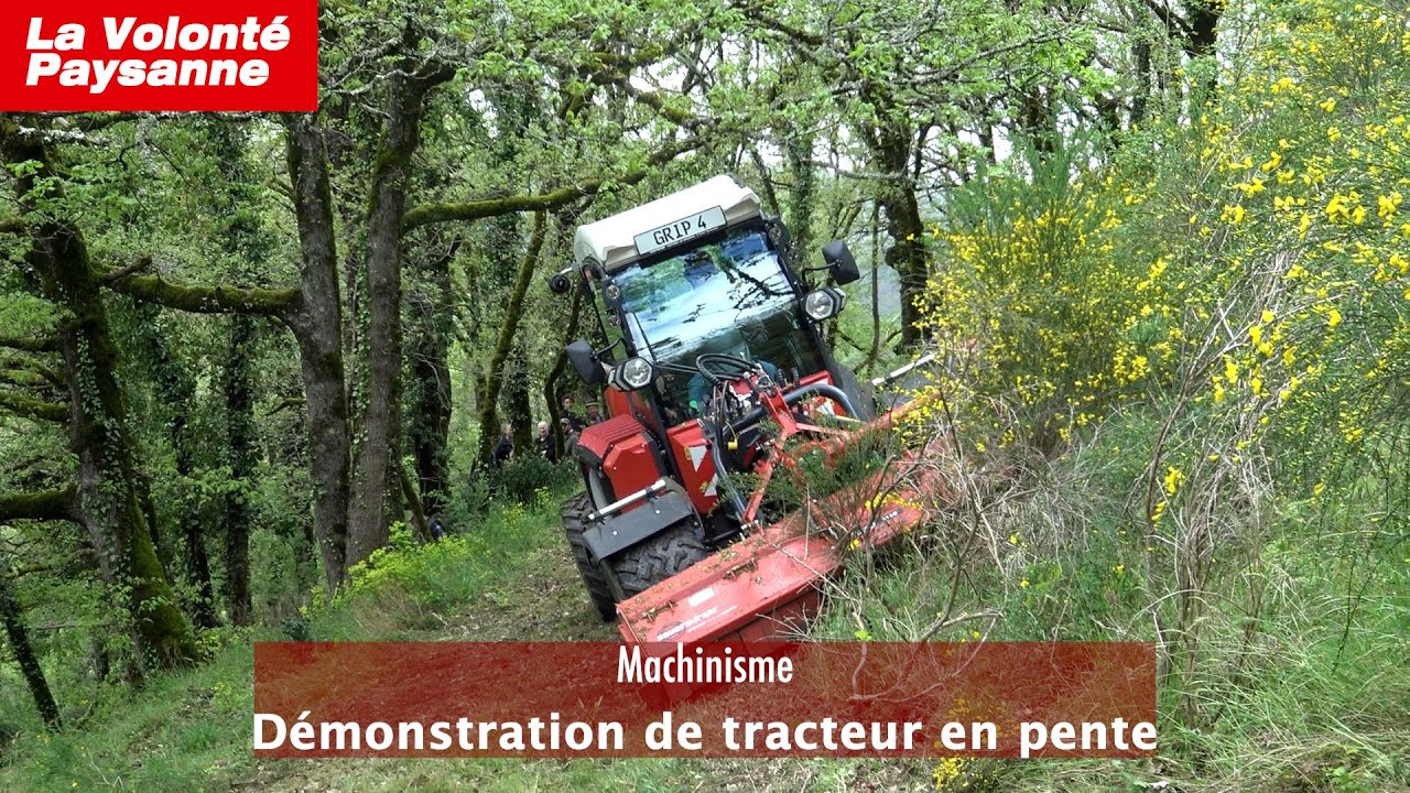 Machinisme : le tracteur de pente