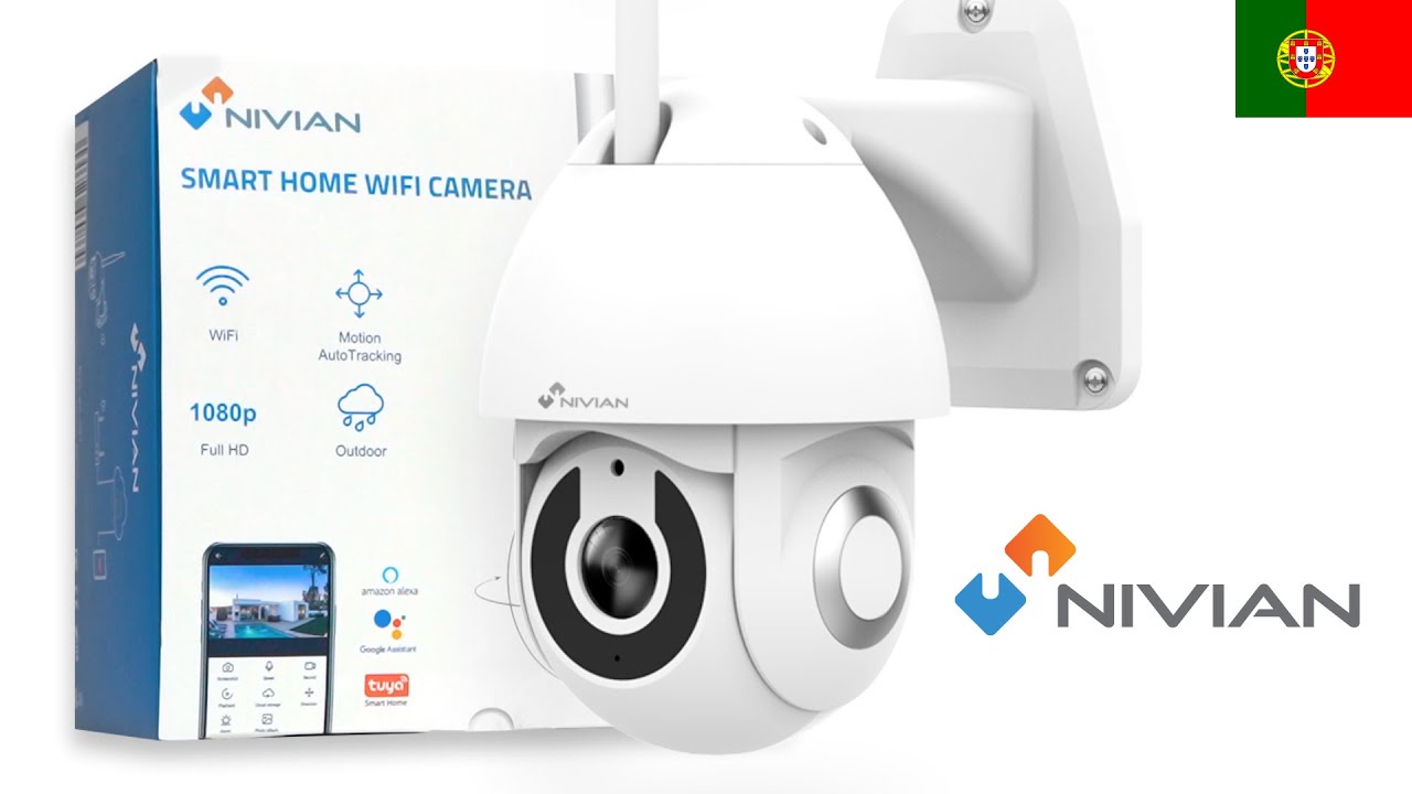 C&acirc;mera Wifi Nivian NVS-IPC-0S1 com Movimento para Exterior