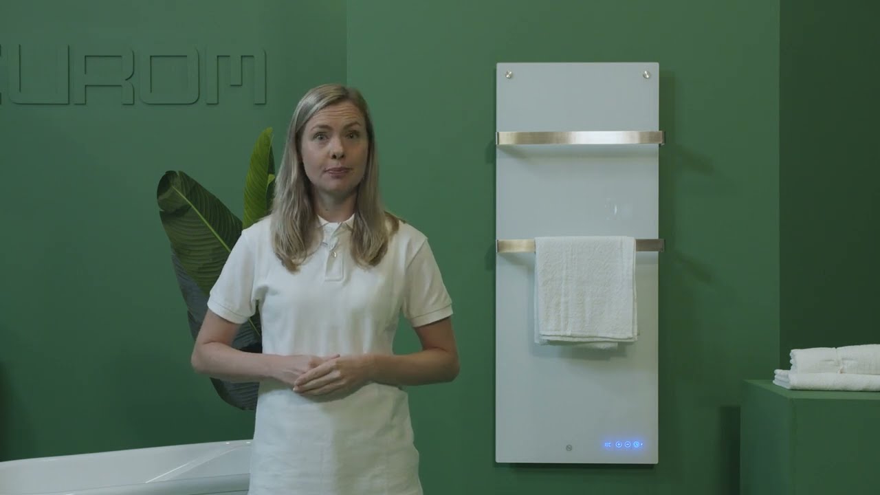 How does the Sani infrared bathroom heater work?