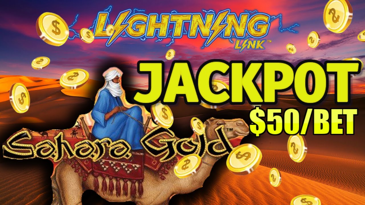 💵 JACKPOT $50 MAX BET ON SAHARA GOLD LIGHTNING CASH SLOT MACHINE LIVE PLAY AT THE WYNN LAS VEGAS