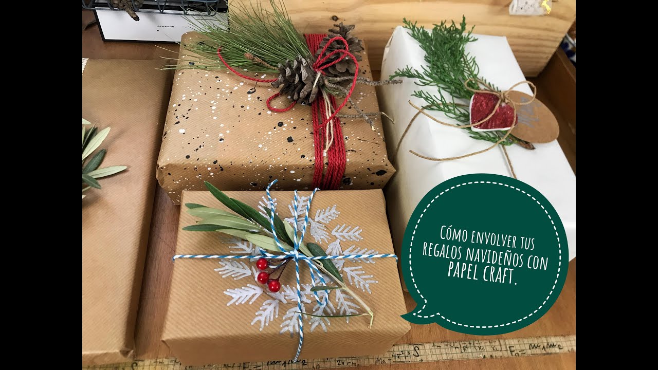 Ideas para envolver regalos (DIY): Papel craft