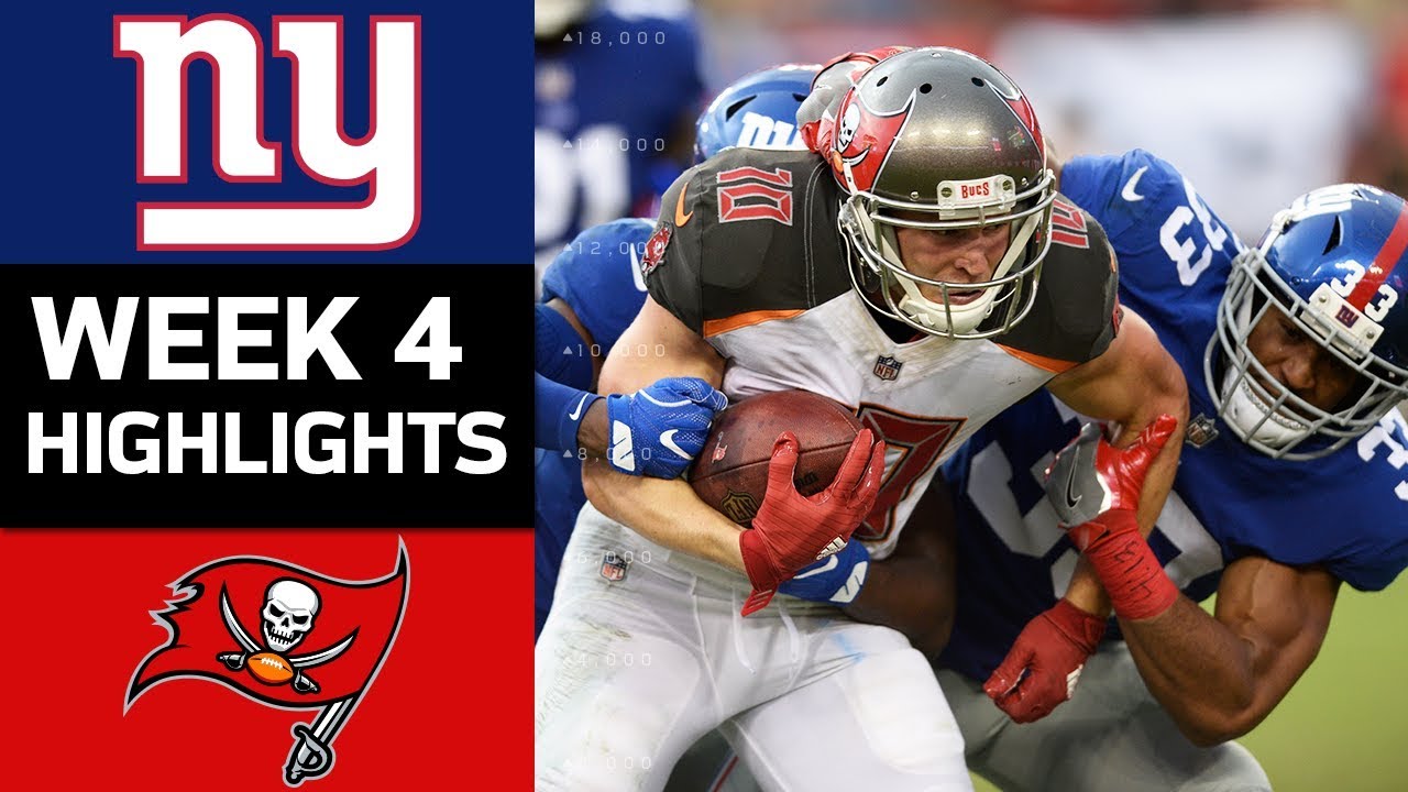 Giants vs. Buccaneers | NFL Week 4 Game Highlights