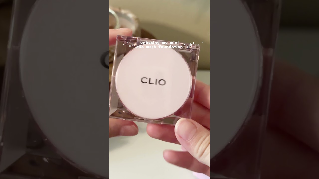 unboxing my mini clio kill cover mesh cushion 🤭 | #fyp #koreanmakeup #unboxing