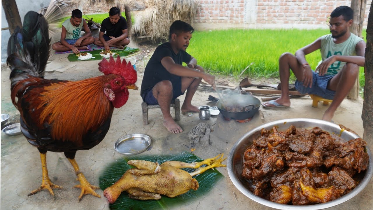 देसी मुर्गा बनाने का सही तरीका देहाती स्टाइल / desi murga chicken recipe village style desi chicken
